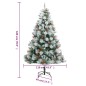 vidaXL Künstlicher Weihnachtsbaum Klappbar mit Zapfen & Beeren 180 cm vidaXL Künstlicher Weihnachtsbaum Klappbar mit Zapfen & Beeren 180 cm