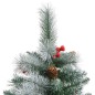 vidaXL Künstlicher Weihnachtsbaum Klappbar mit Zapfen & Beeren 210 cm vidaXL Künstlicher Weihnachtsbaum Klappbar mit Zapfen & Beeren 210 cm