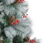 vidaXL Künstlicher Weihnachtsbaum Klappbar mit Zapfen & Beeren 210 cm vidaXL Künstlicher Weihnachtsbaum Klappbar mit Zapfen & Beeren 210 cm