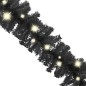 vidaXL Weihnachtsgirlande mit LED 5 m Schwarz vidaXL Weihnachtsgirlande mit LED 5 m Schwarz