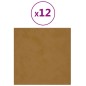 Wandpaneele 12 Stk. Braun 30x30 cm Samt 1,08 m² Wandpaneele 12 Stk. Braun 30x30 cm Samt 1,08 m²