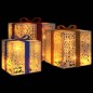 vidaXL Beleuchtete Geschenkboxen 3 Stk. 64 LEDs Warmweiß vidaXL Beleuchtete Geschenkboxen 3 Stk. 64 LEDs Warmweiß