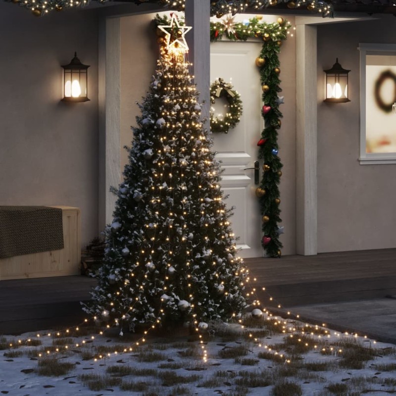 vidaXL Weihnachtsbaum-Beleuchtung 320 LEDs Warmweiß 375 cm vidaXL Weihnachtsbaum-Beleuchtung 320 LEDs Warmweiß 375 cm