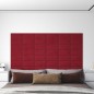 Wandpaneele 12 Stk. Weinrot 30x15 cm Samt 0,54 m² Wandpaneele 12 Stk. Weinrot 30x15 cm Samt 0,54 m²