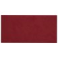 Wandpaneele 12 Stk. Weinrot 30x15 cm Samt 0,54 m² Wandpaneele 12 Stk. Weinrot 30x15 cm Samt 0,54 m²