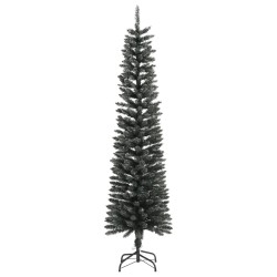 vidaXL Künstlicher Weihnachtsbaum mit Ständer Schlank Grün 180 cm PVC