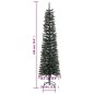 vidaXL Künstlicher Weihnachtsbaum mit Ständer Schlank Grün 180 cm PVC vidaXL Künstlicher Weihnachtsbaum mit Ständer Schlank Grün 180 cm PVC