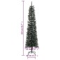 vidaXL Künstlicher Weihnachtsbaum mit Ständer Schlank Grün 210 cm PVC vidaXL Künstlicher Weihnachtsbaum mit Ständer Schlank Grün 210 cm PVC