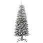 vidaXL Künstlicher Weihnachtsbaum Beschneit Schlank 120 cm PVC&PE vidaXL Künstlicher Weihnachtsbaum Beschneit Schlank 120 cm PVC&PE