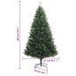 vidaXL Künstlicher Weihnachtsbaum Klappbar mit Roten Beeren 180 cm vidaXL Künstlicher Weihnachtsbaum Klappbar mit Roten Beeren 180 cm