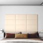 Wandpaneele 12 Stk. Creme 60x30 cm Samt 2,16 m² Wandpaneele 12 Stk. Creme 60x30 cm Samt 2,16 m²