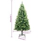 vidaXL Künstlicher Weihnachtsbaum Klappbar mit Ständer 150 cm vidaXL Künstlicher Weihnachtsbaum Klappbar mit Ständer 150 cm
