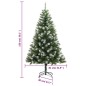 vidaXL Künstlicher Weihnachtsbaum Klappbar Beschneit 150 cm vidaXL Künstlicher Weihnachtsbaum Klappbar Beschneit 150 cm