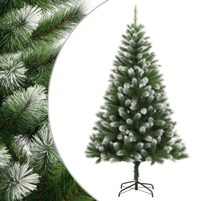 vidaXL Künstlicher Weihnachtsbaum Klappbar Beschneit 180 cm vidaXL Künstlicher Weihnachtsbaum Klappbar Beschneit 180 cm