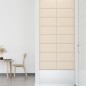 Wandpaneele 12 Stk. Creme 60x30 cm Samt 2,16 m² Wandpaneele 12 Stk. Creme 60x30 cm Samt 2,16 m²