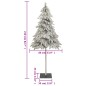vidaXL Künstlicher Weihnachtsbaum Beschneit 210 cm vidaXL Künstlicher Weihnachtsbaum Beschneit 210 cm