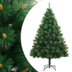 vidaXL Künstlicher Weihnachtsbaum Klappbar mit Ständer 210 cm
