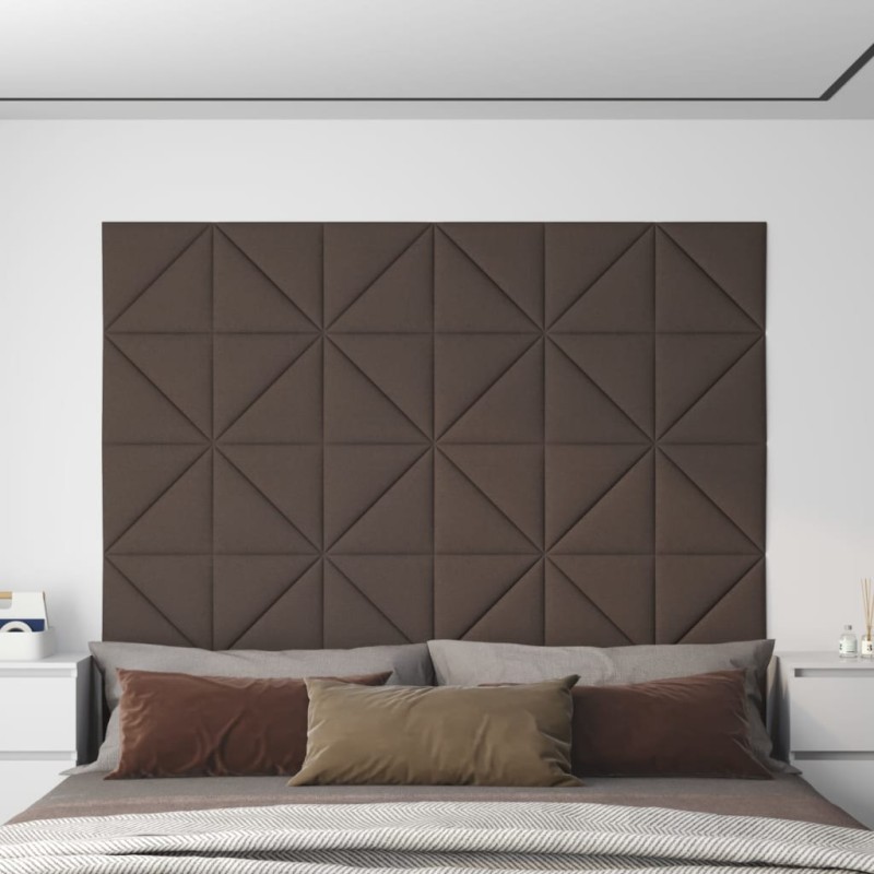 Wandpaneele 12 Stk. Taupe 30x30 cm Stoff 0,54 m² Wandpaneele 12 Stk. Taupe 30x30 cm Stoff 0,54 m²