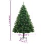 vidaXL Künstlicher Weihnachtsbaum Klappbar mit Ständer 210 cm vidaXL Künstlicher Weihnachtsbaum Klappbar mit Ständer 210 cm