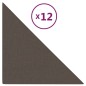 Wandpaneele 12 Stk. Taupe 30x30 cm Stoff 0,54 m² Wandpaneele 12 Stk. Taupe 30x30 cm Stoff 0,54 m²