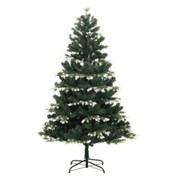 vidaXL Künstlicher Weihnachtsbaum Klappbar Beschneit 180 cm
