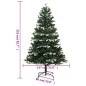 vidaXL Künstlicher Weihnachtsbaum Klappbar Beschneit 210 cm vidaXL Künstlicher Weihnachtsbaum Klappbar Beschneit 210 cm