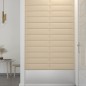 Wandpaneele 12 Stk. Creme 60x15 cm Stoff 1,08 m² Wandpaneele 12 Stk. Creme 60x15 cm Stoff 1,08 m²
