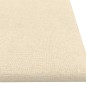 Wandpaneele 12 Stk. Creme 60x15 cm Stoff 1,08 m² Wandpaneele 12 Stk. Creme 60x15 cm Stoff 1,08 m²