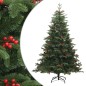 vidaXL Künstlicher Weihnachtsbaum Klappbar mit Zapfen & Beeren 180 cm vidaXL Künstlicher Weihnachtsbaum Klappbar mit Zapfen & Beeren 180 cm