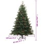 vidaXL Künstlicher Weihnachtsbaum Klappbar mit Zapfen & Beeren 180 cm vidaXL Künstlicher Weihnachtsbaum Klappbar mit Zapfen & Beeren 180 cm