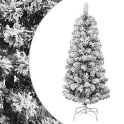 vidaXL Künstlicher Weihnachtsbaum Klappbar Beschneit 120 cm