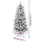 vidaXL Künstlicher Weihnachtsbaum Klappbar Beschneit 120 cm vidaXL Künstlicher Weihnachtsbaum Klappbar Beschneit 120 cm
