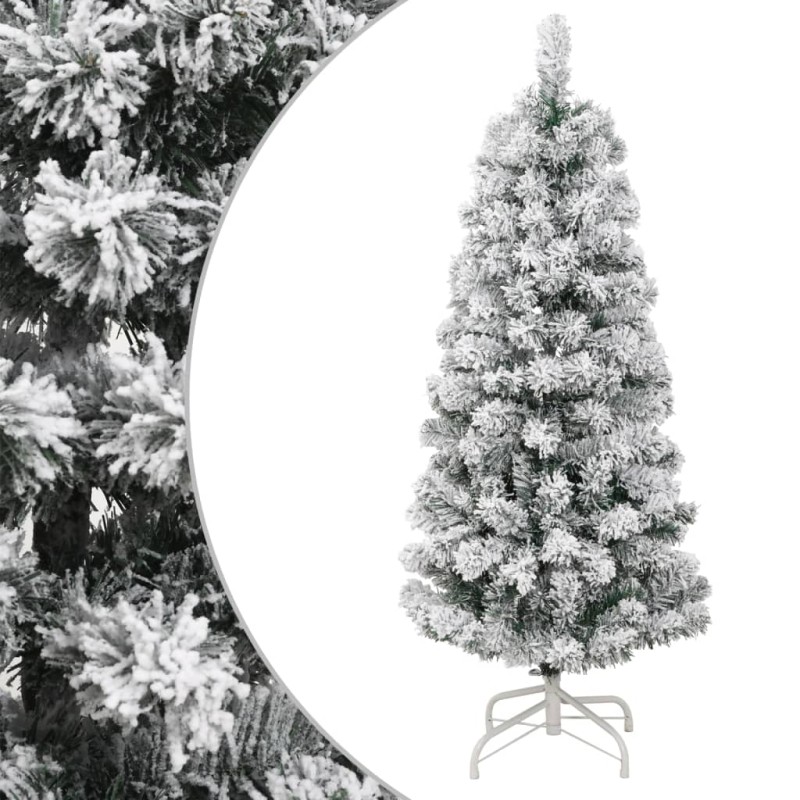 vidaXL Künstlicher Weihnachtsbaum Klappbar Beschneit 150 cm vidaXL Künstlicher Weihnachtsbaum Klappbar Beschneit 150 cm