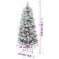 vidaXL Künstlicher Weihnachtsbaum Klappbar Beschneit 150 cm vidaXL Künstlicher Weihnachtsbaum Klappbar Beschneit 150 cm