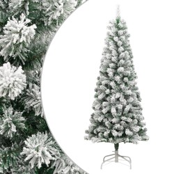 vidaXL Künstlicher Weihnachtsbaum Klappbar Beschneit 180 cm