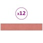 Wandpaneele 12 Stk. Rosa 90x15 cm Samt 1,62 m² Wandpaneele 12 Stk. Rosa 90x15 cm Samt 1,62 m²