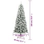 vidaXL Künstlicher Weihnachtsbaum Klappbar Beschneit 180 cm vidaXL Künstlicher Weihnachtsbaum Klappbar Beschneit 180 cm