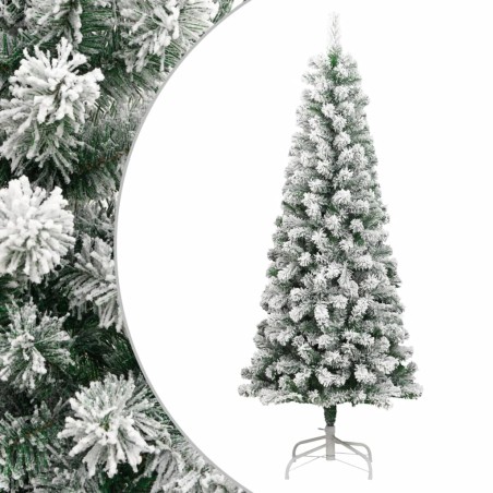 vidaXL Künstlicher Weihnachtsbaum Klappbar Beschneit 210 cm