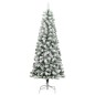 vidaXL Künstlicher Weihnachtsbaum Klappbar Beschneit 210 cm vidaXL Künstlicher Weihnachtsbaum Klappbar Beschneit 210 cm