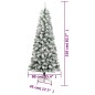 vidaXL Künstlicher Weihnachtsbaum Klappbar Beschneit 210 cm vidaXL Künstlicher Weihnachtsbaum Klappbar Beschneit 210 cm