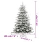 vidaXL Künstlicher Weihnachtsbaum Klappbar Beschneit 180 cm vidaXL Künstlicher Weihnachtsbaum Klappbar Beschneit 180 cm
