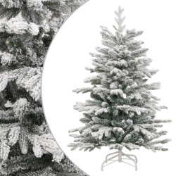 vidaXL Künstlicher Weihnachtsbaum Klappbar Beschneit 210 cm