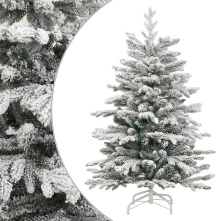 vidaXL Künstlicher Weihnachtsbaum Klappbar Beschneit 210 cm