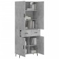 vidaXL Highboard Betongrau 69,5x34x180 cm Holzwerkstoff vidaXL Highboard Betongrau 69,5x34x180 cm Holzwerkstoff