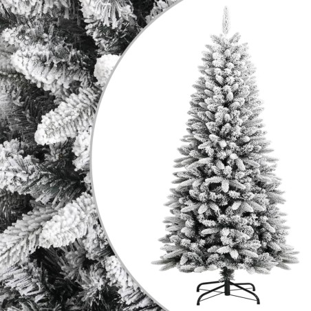 vidaXL Künstlicher Weihnachtsbaum Beschneit 120 cm PVC&PE
