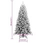 vidaXL Künstlicher Weihnachtsbaum Beschneit 120 cm PVC&PE vidaXL Künstlicher Weihnachtsbaum Beschneit 120 cm PVC&PE