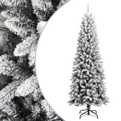 vidaXL Künstlicher Weihnachtsbaum Beschneit 210 cm PVC&PE