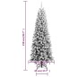vidaXL Künstlicher Weihnachtsbaum Beschneit 210 cm PVC&PE vidaXL Künstlicher Weihnachtsbaum Beschneit 210 cm PVC&PE