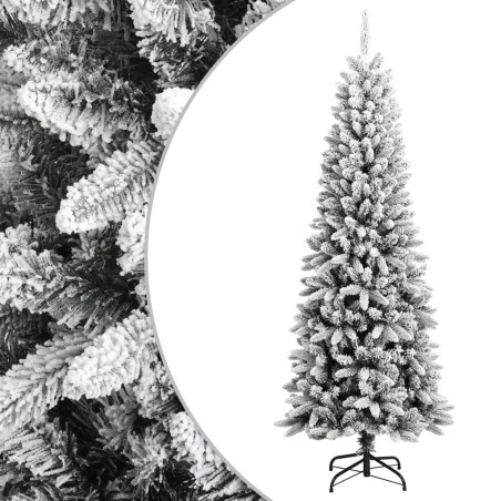 vidaXL Künstlicher Weihnachtsbaum Beschneit 240 cm PVC&PE