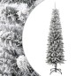 vidaXL Künstlicher Weihnachtsbaum Beschneit Schlank 210 cm PVC&PE vidaXL Künstlicher Weihnachtsbaum Beschneit Schlank 210 cm PVC&PE